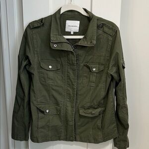 Thread & Supply Dark Green Utility Jacket Size medium